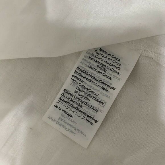 j crew womens solid white Crew Neck long sleeve top 6 small - Picture 4 of 5